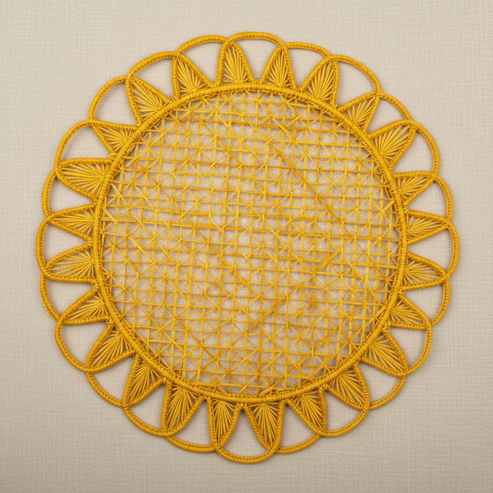 Luminous Handwoven Iraca Placemat