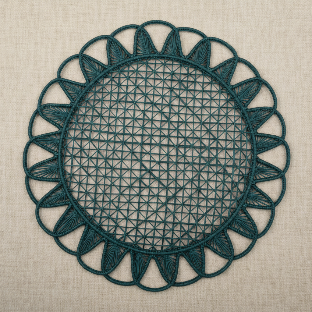Luminous Handwoven Iraca Placemat