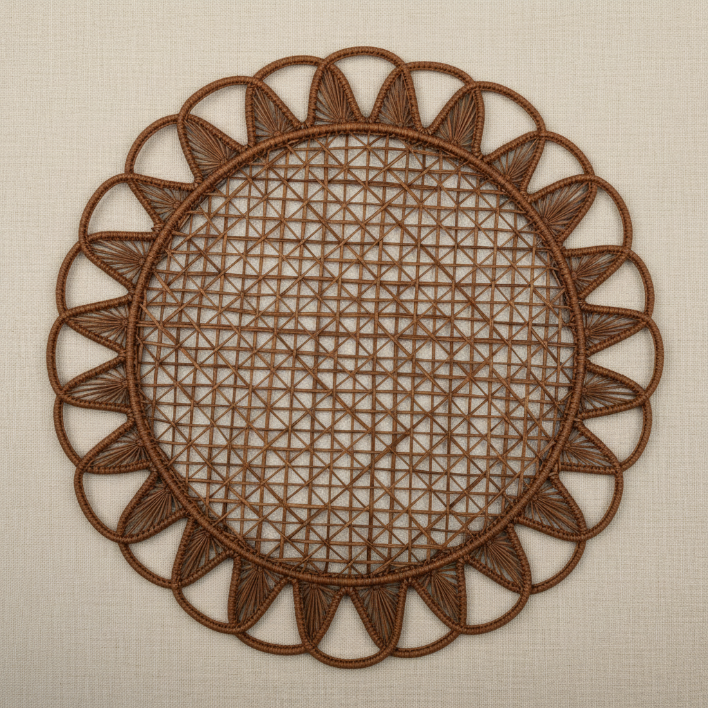 Luminous Handwoven Iraca Placemat