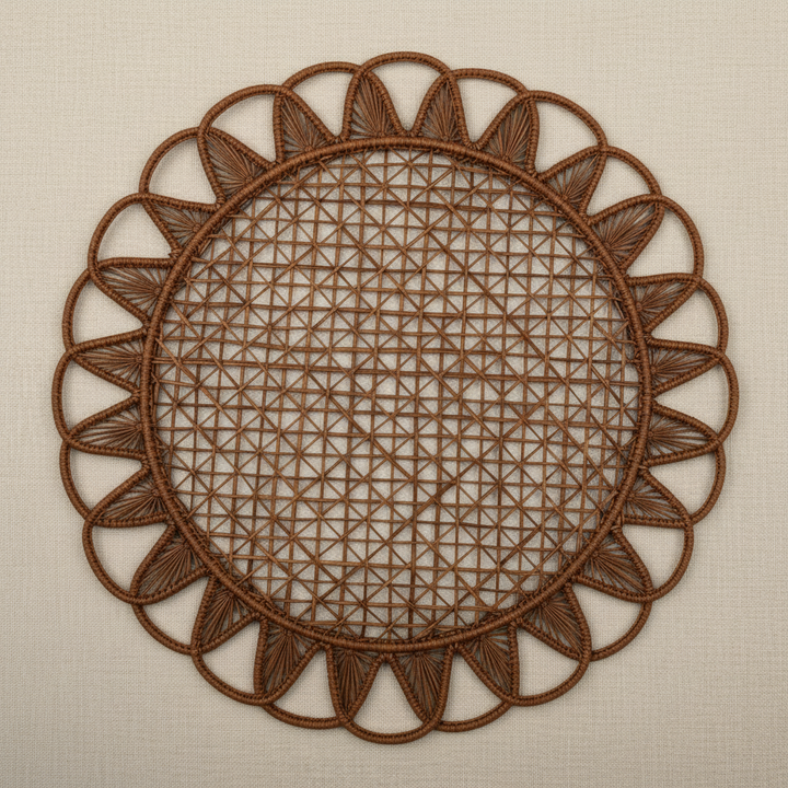 Luminous Handwoven Iraca Placemat