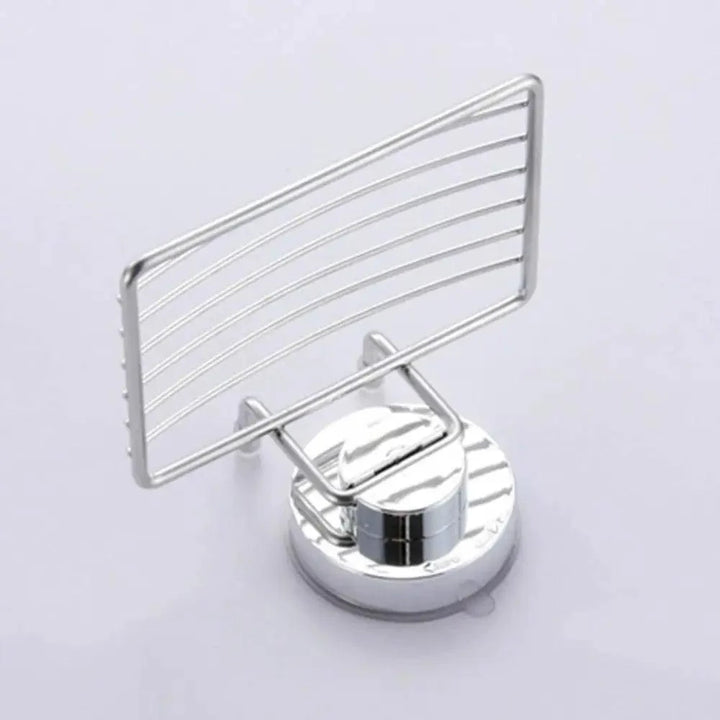 Super Strong Vacuum Suction Cup Soap Holder Drain Stainless Steel Wall-Mounted Soap Dish Shower Box Dish Punch-Free Bathroom Accessories Bathroom Soap Dish Holder Shower Soap Dish Saver Tray Bar Soap Sponge Holder for Shower Bathroom And Kitchen