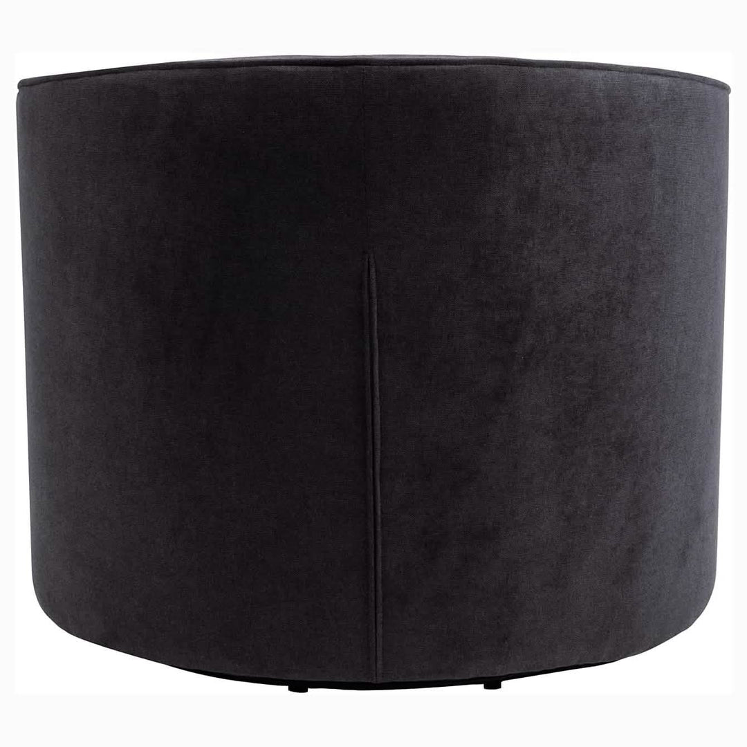 Swivel Accent Linen Fabric Bucket Reading Chair
