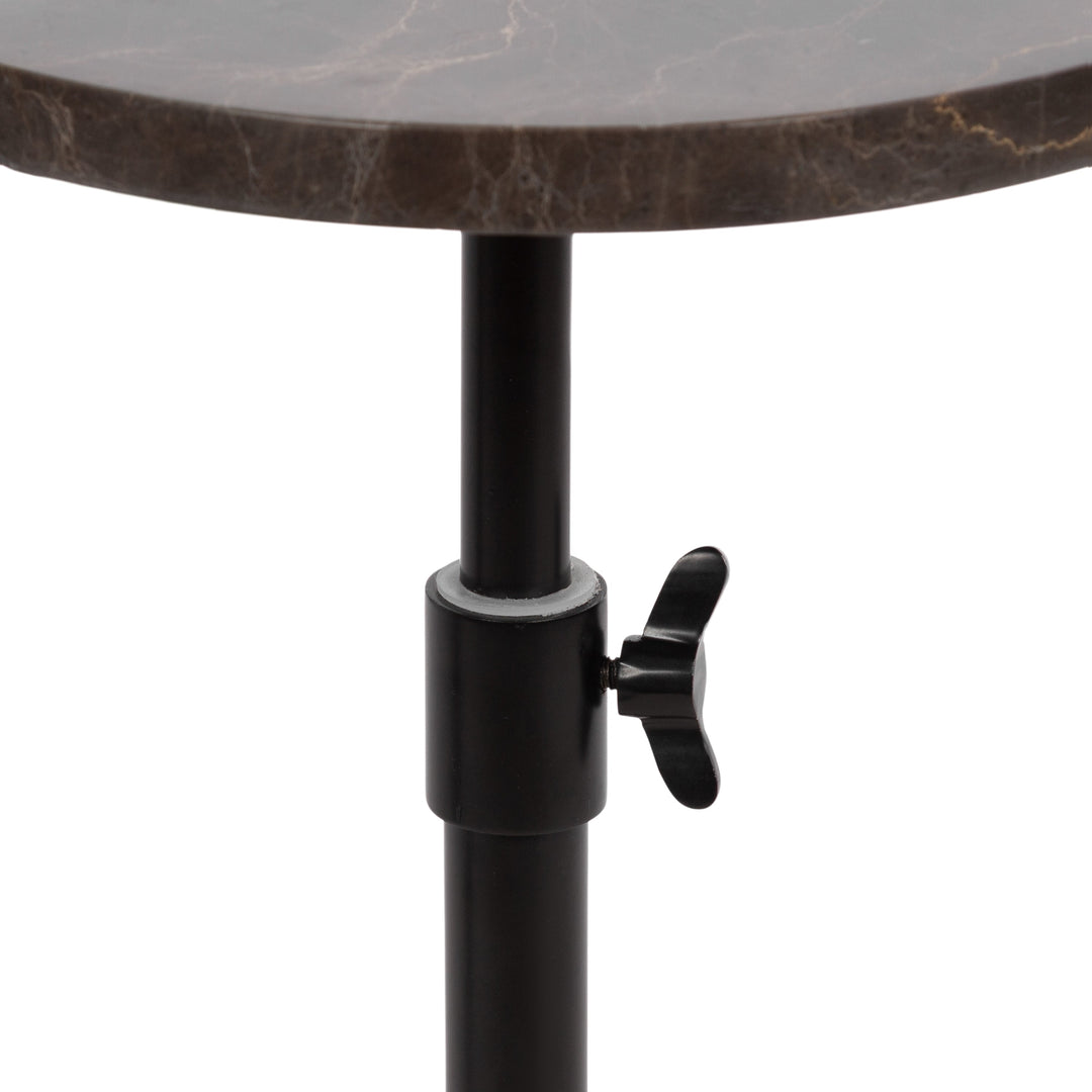 Engles Adjustable Marble Table and Plant Stand