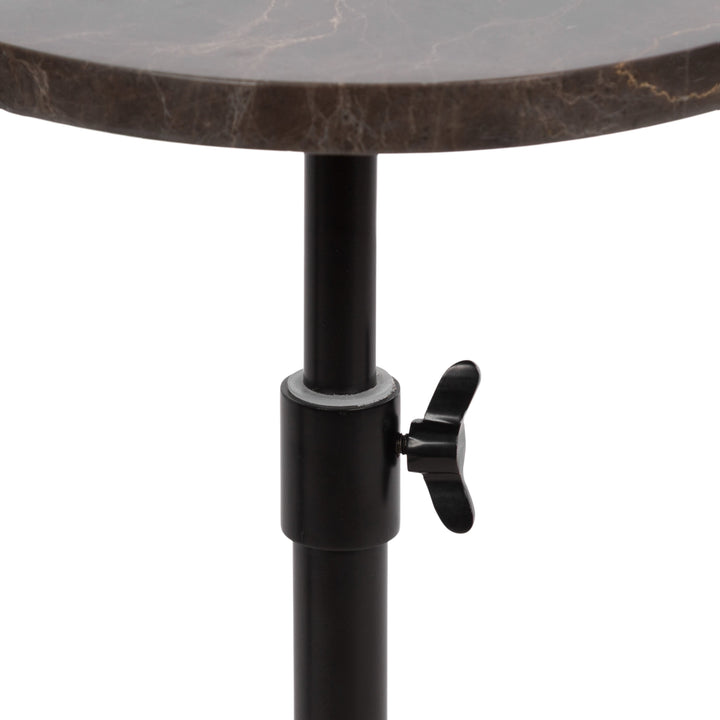 Engles Adjustable Marble Table and Plant Stand