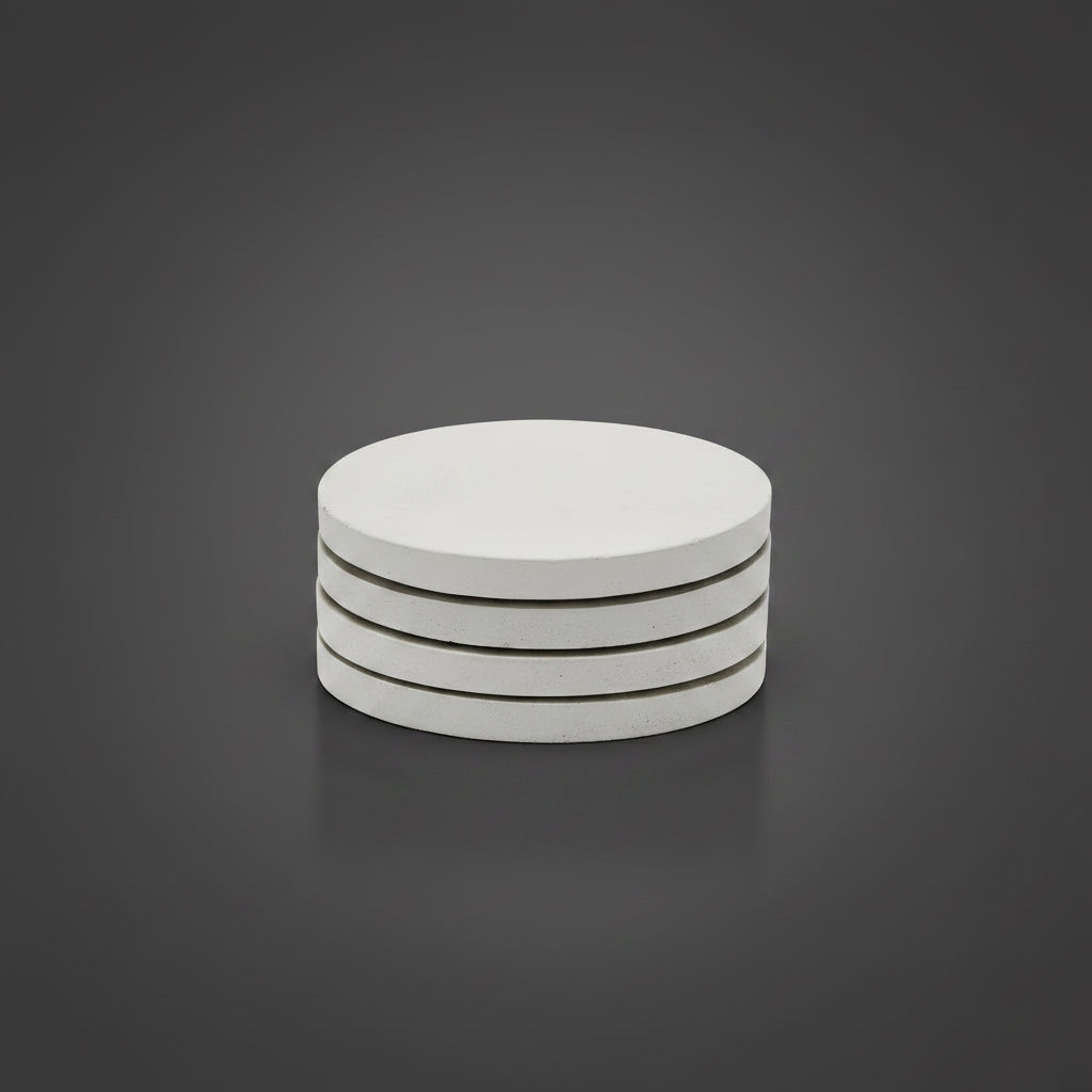Concrete Coasters: White