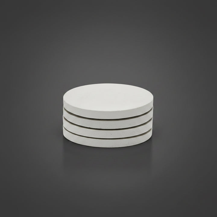 Concrete Coasters: White