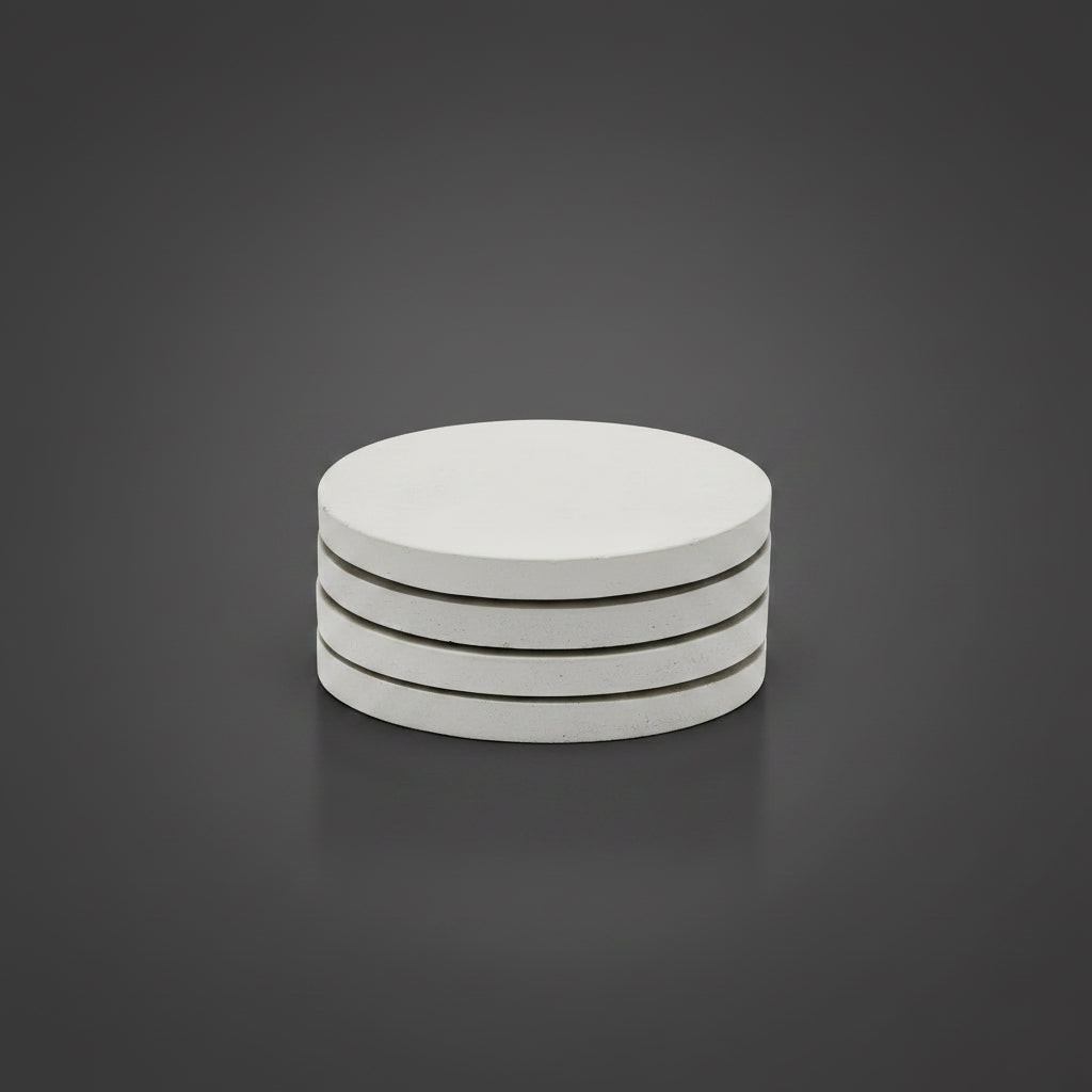Concrete Coasters: White — coaster, [material], Port Living Co.