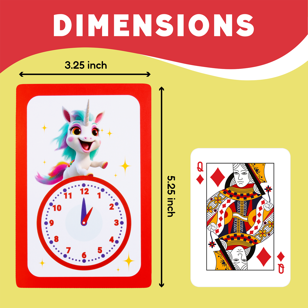Card dimensions graphic showing a small deck card size