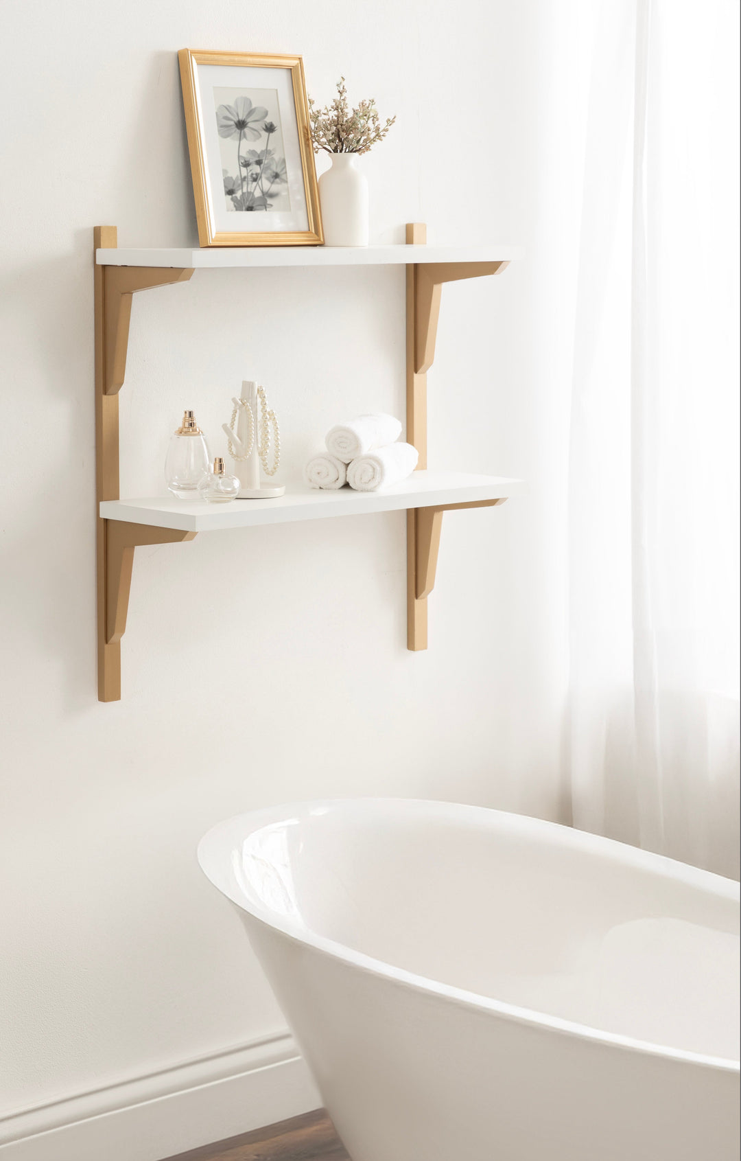 Meridien Wood Wall Shelf