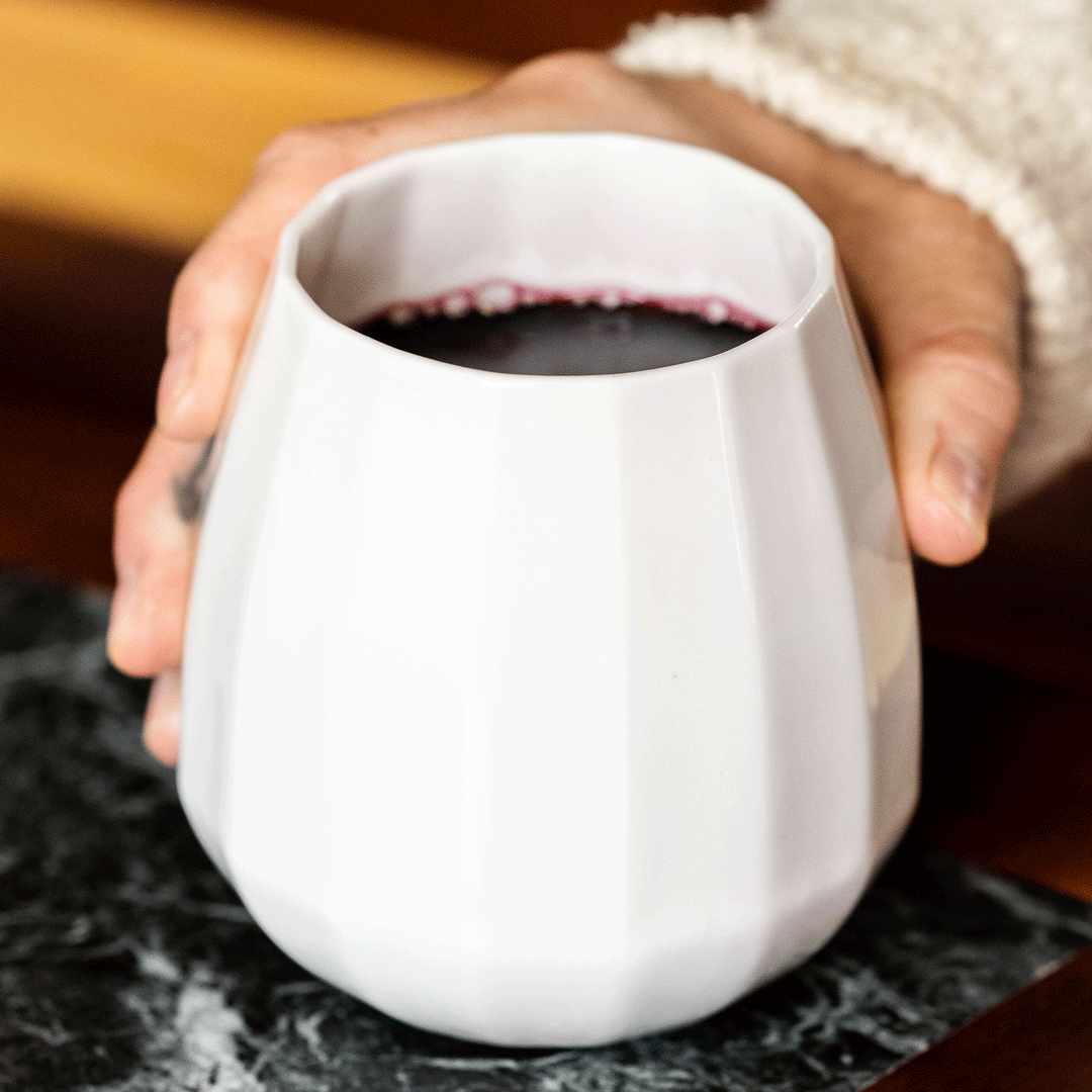Translucent Porcelain Wine Glass — Drinkware, [material], Ember Collective