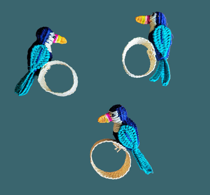 Toucan Handwoven Iraca Napkin Ring