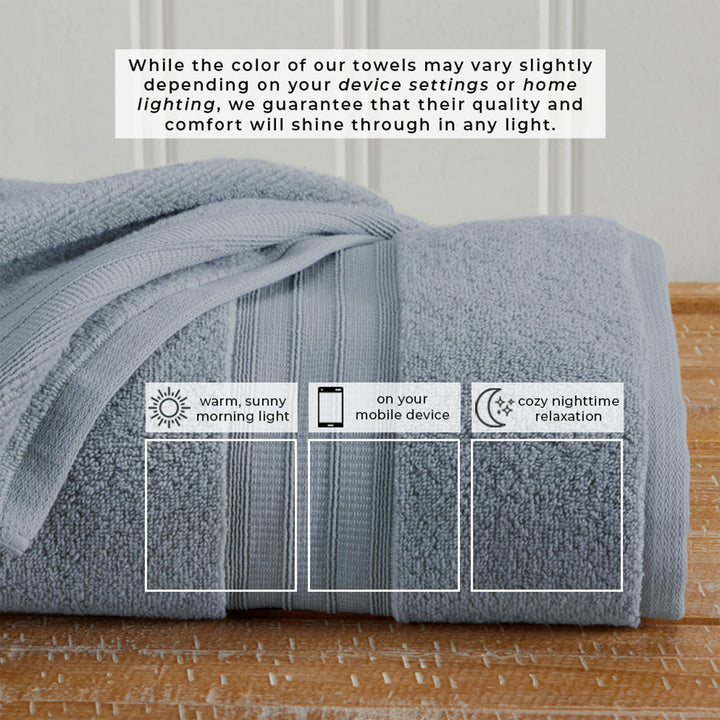 100% Cotton Premium Bath Towel Set - Chiara Collection