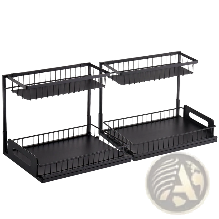 Under Sink Organizer 2 Tier Wire Pull out Baskets