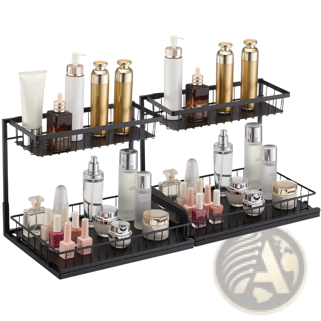 Under Sink Organizer 2 Tier Wire Pull out Baskets