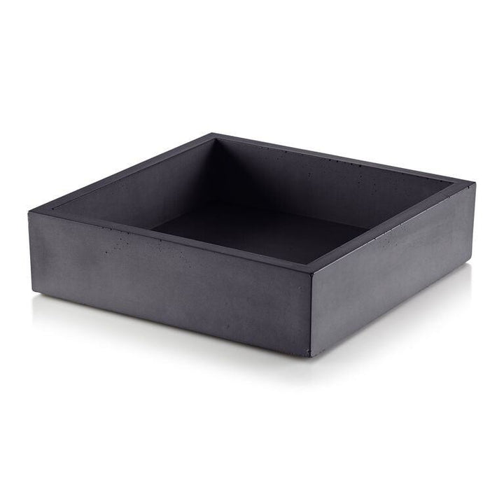 Concrete Napkin/Valet Bin: Charcoal — napkin holder, [material], Port Living Co.