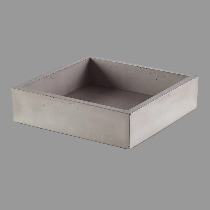 Concrete Napkin/Valet Bin: Gray — Serveware, [material], Port Living Co.