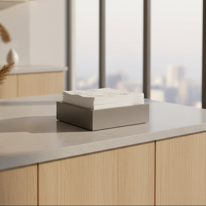 Concrete Napkin/Valet Bin: Gray