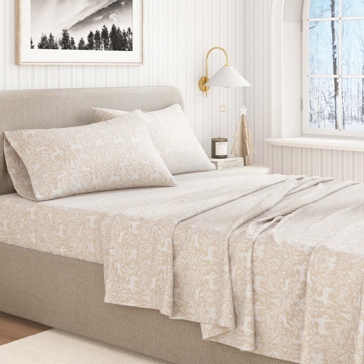 Turkish Cotton Flannel Sheet Set - Elevated Holiday Collection