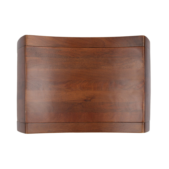 Loviisa Wood Ottoman and Vanity Stool