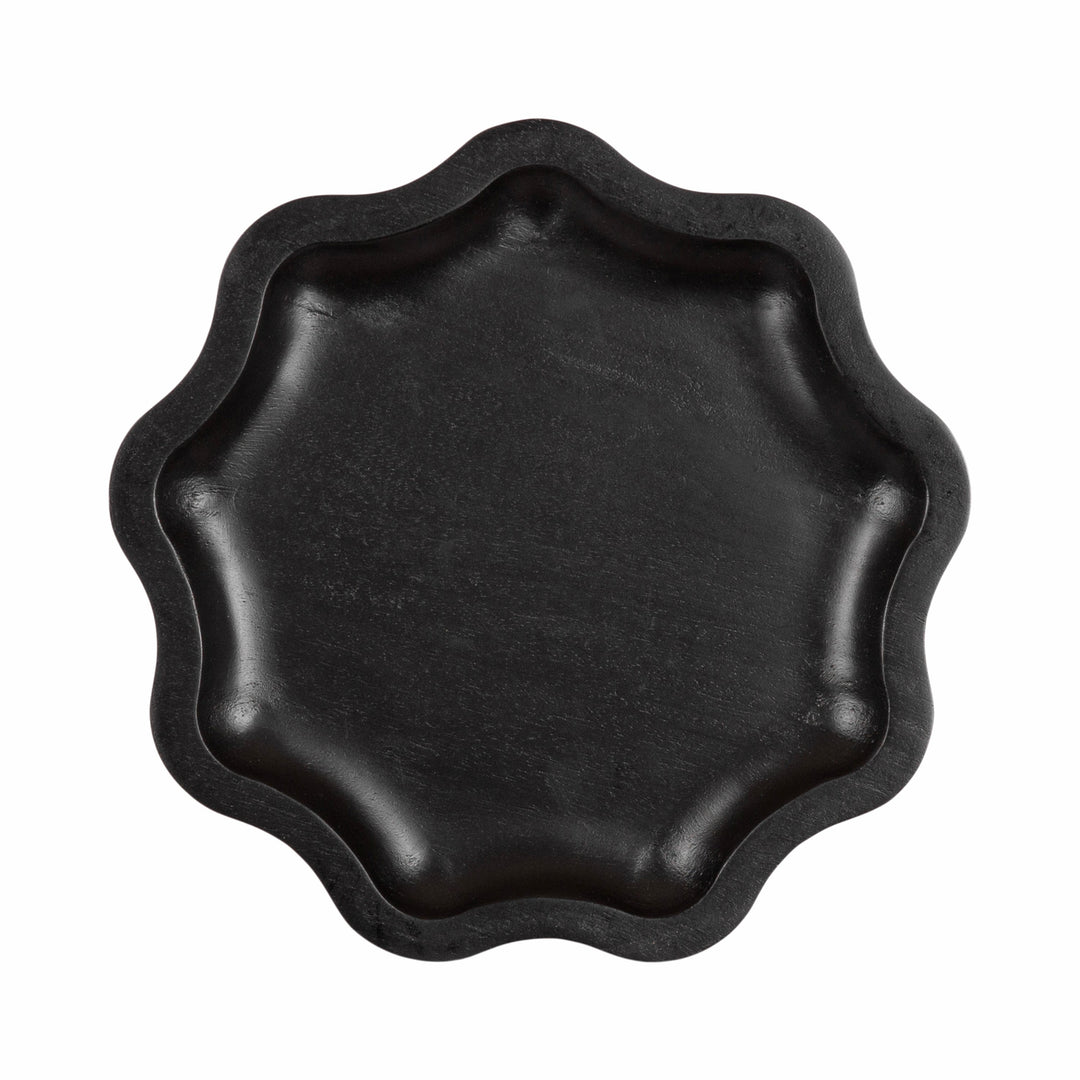 Alezar Scallop Wood Drink Table