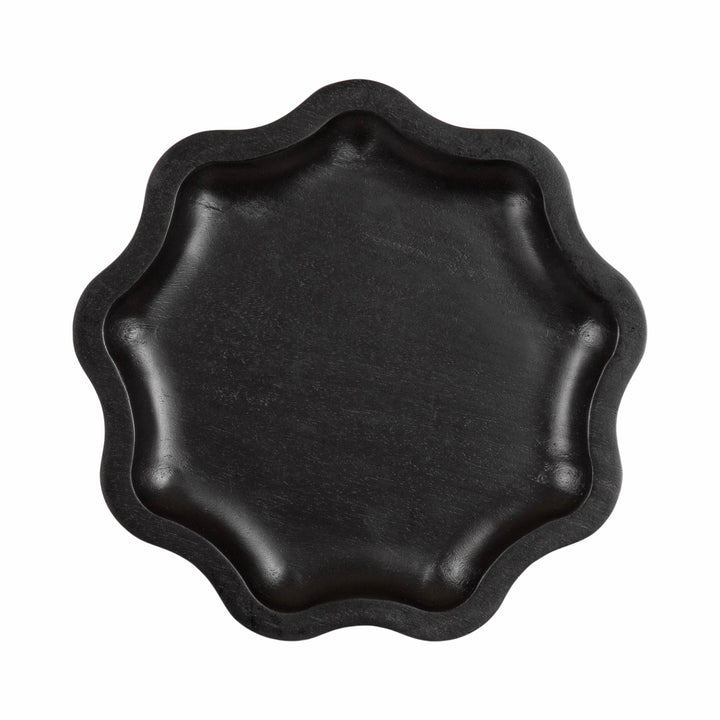 Alezar Scallop Wood Drink Table