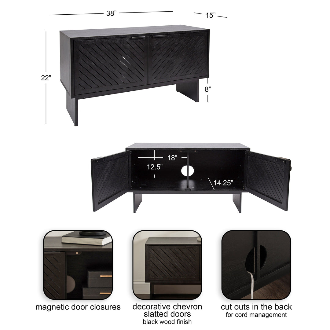 Mezzeta Wood TV Stand