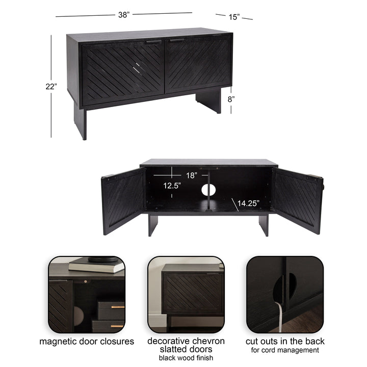 Mezzeta Wood TV Stand