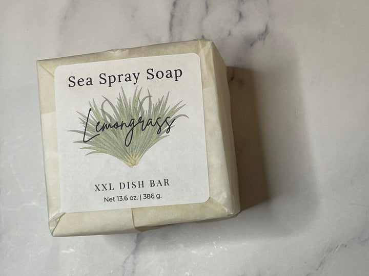 XXL Solid Dish Soap Bar (11.75 oz) — Solid Dish Soap, [material], Sea Spray Soap