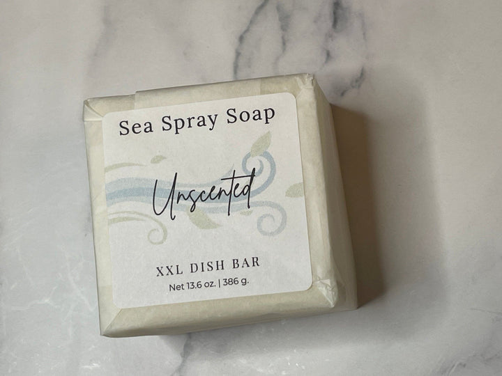 XXL Solid Dish Soap Bar (11.75 oz) — Solid Dish Soap, [material], Sea Spray Soap