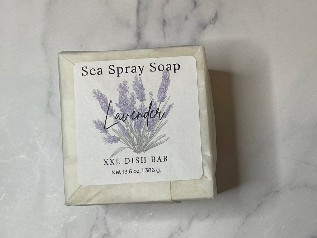 XXL Solid Dish Soap Bar (11.75 oz) — Solid Dish Soap, [material], Sea Spray Soap