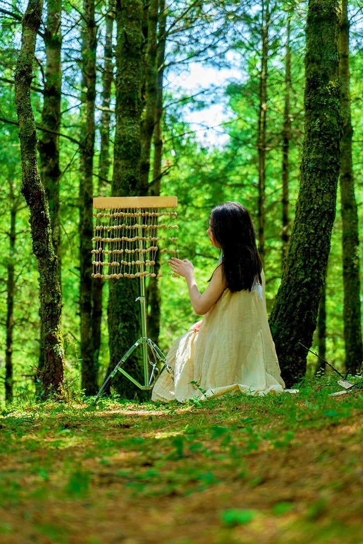 Chacha Oleander Seed Bar Chime | Handmade Rainforest Wind Instrument