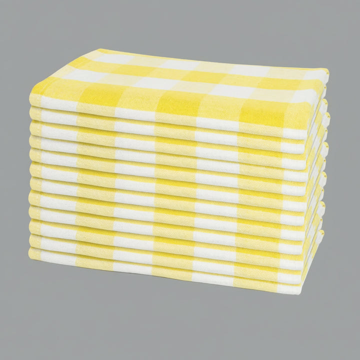 Plaid Dinner Napkins—100% Cotton (12 Pack)