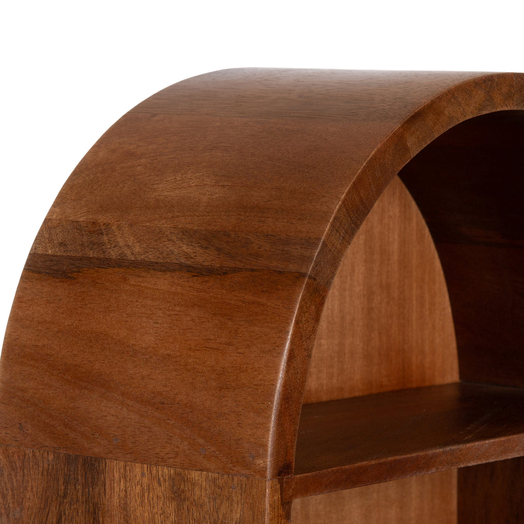 Hutton Wood Capsule Wall Shelf