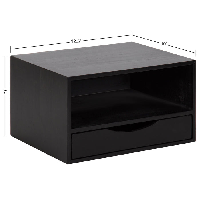 Hutton Floating Wall Shelf with Drawer